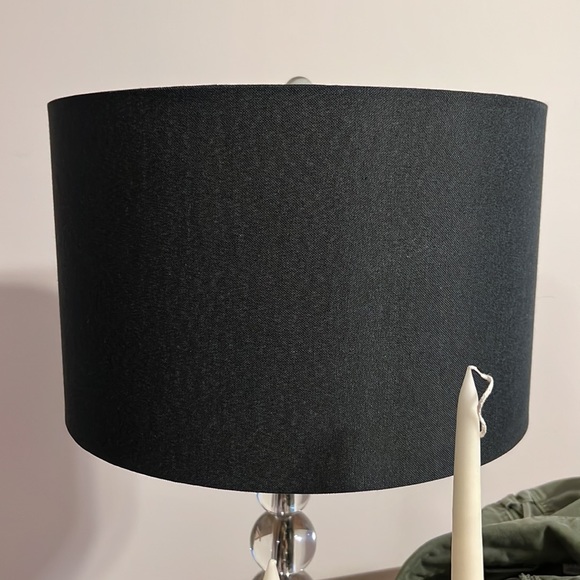 Pottery Barn Textured Gallery Straight Sided Lamp Shade - Black - Picture 2 of 6